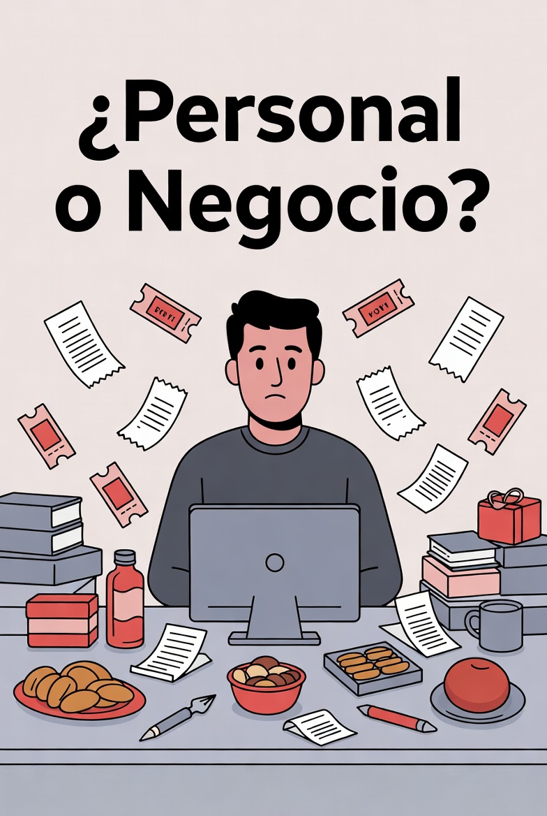Emprendedor confundido sin saber qué es personal y qué es del negocio